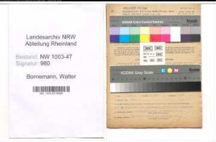Entnazifizierung Walter Bornemann , geb. 13.04.1895 (Verkaufsleiter)