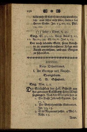 DXXXIV. Kurze Dispositiones.