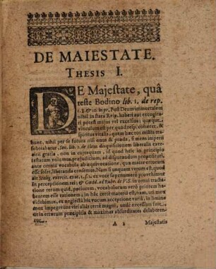 De maiestate in genere, et quaestionibus illuc spectantibus dissertatio iuris publici