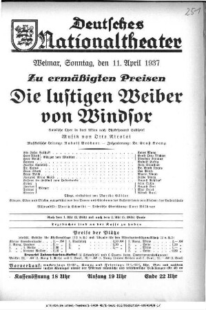 Die lustigen Weiber von Windsor