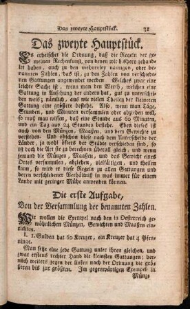 Das zweyte Hauptstück.