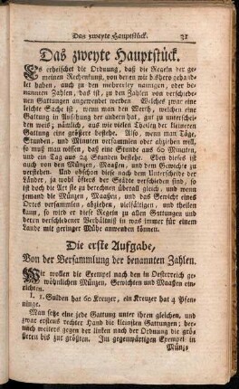 Das zweyte Hauptstück.