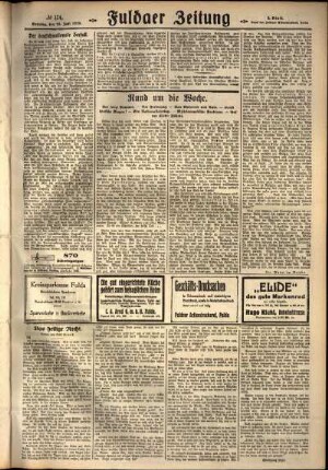Zweite Ausgabe vom Sonntag, den 29. Juli 1928.
