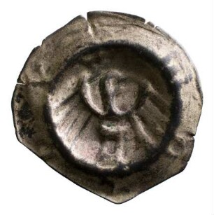 Münze, Hohlpfennig, 15.Jh.