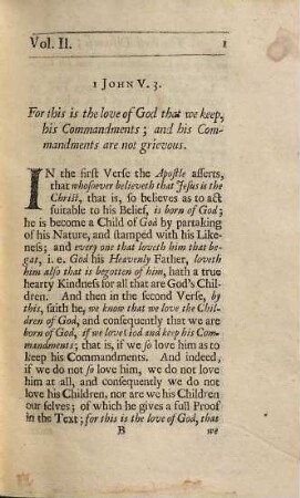 Practical Discourses, Vol. II. Practical Discourses Concerning Obedience, And The Love of God