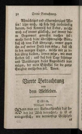 Erstlich. Müssiges Leben.