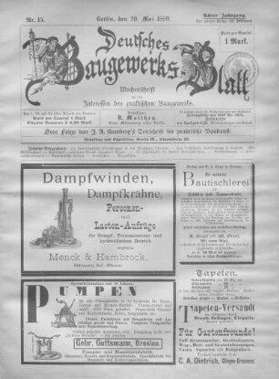 49. Jahrgang. Nr. 15.