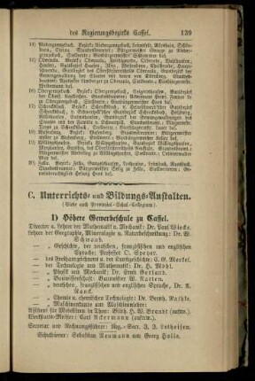 Unterrichts- und Bildungs-Anstalten