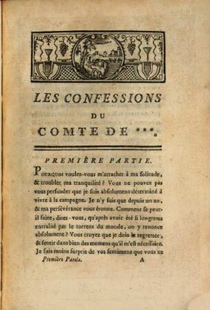 Les confessions du comte de ...