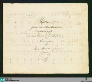 Warum - Don Mus.Ms. 2351 : V, pf; D|b