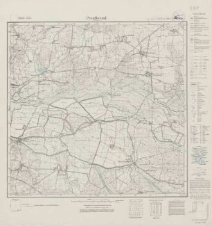 4470 (alte Nr.: 2565) Preußental (Schlesien), Meßtischblatt (4cm - Karte)