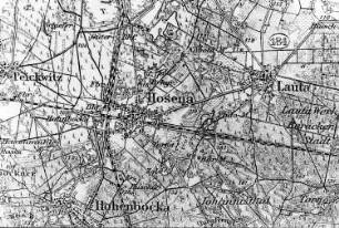 Senftenberg-Hosena. Reichskarte, 1:100.000, Einheitsblatt Nr. 89, 1922