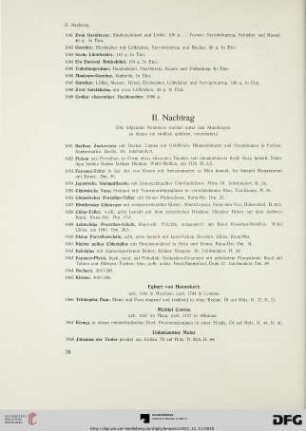 Nachtrag II. (Nr. 1051-1078)