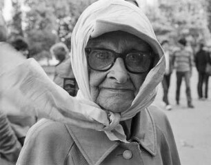 London, Hyde Park, Speakers Corner, Portrait einer Speakerin