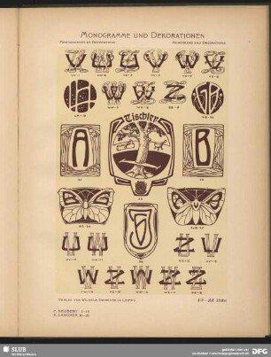 Dekorationen [Allgemein, Schilder], Embleme [Tischler]