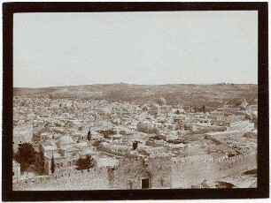 Von Dormitio n. NO (Jerusalem) Grag Hikl [?]