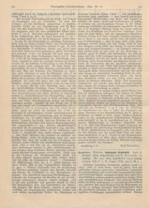 372-375 [Rezension] Gesenius, Wilhelm, Hebräische Grammatik. Nach E. Rödiger völlig umgearbeitet von E. Kautzsch. 22. Aufl