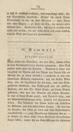 36. Summula. Herzens Interim