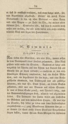36. Summula. Herzens Interim