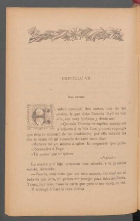 Capítulo VII - Dos cartas
