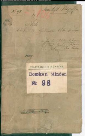 Wegfall der Gnaden- und Nachjahre der Galenschen Familienpräbenden nach der Einbeziehung der Präbenden