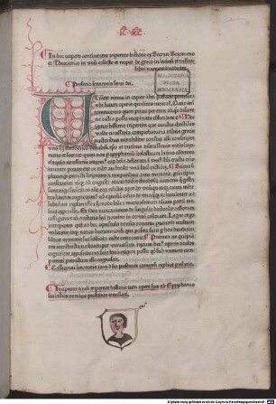 In h[a]ec corpore continentur tripertite historie ex Socrate Sozomeno et Theodorico in vnu[m] collecte et nuper de greco in latinu[m] translate libri numero duodecim