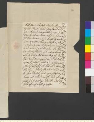 Brief von Goethe, Ottilie von geb. von Pogwisch an Goethe, Johann Wolfgang von