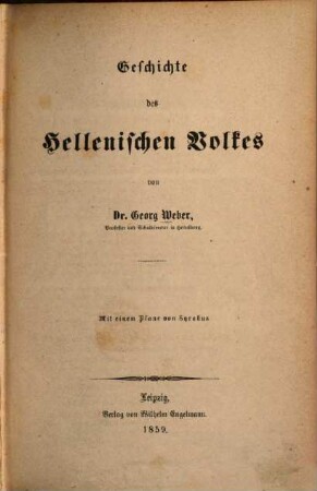 Geschichte des Hellenischen Volkes