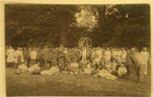 Fotopostkarte Verwundete im Kriegslazarett; um 1918