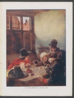 "Una partida interesante", de Clauss Meyer (1886) - [Ilustración]