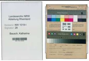 Entnazifizierung Katharina Bausch , geb. 08.04.1886 (Geschaeftsfrau)