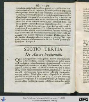 Sectio Tertia.