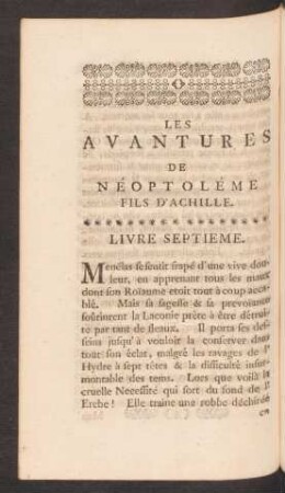 Livre Septieme.