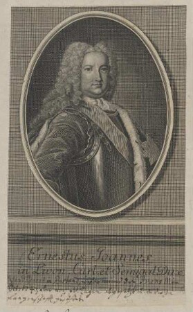 Bildnis des Ernst Johann, Herzog von Kurland