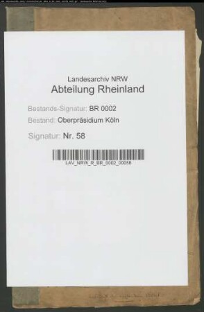Übersicht der vorhandenen auf den großen Verkehr einrückenden Fabriken, Manufakturen und Gewerbe