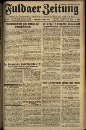 Ausgabe vom Samstag, den 06. April 1935.