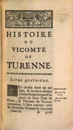 Histoire Du Vicomte De Turenne. 2