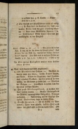 23-33, XIV - XIX