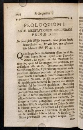 164-176, Proloquium I. Ante Meditationem Secundam Primae Diei.