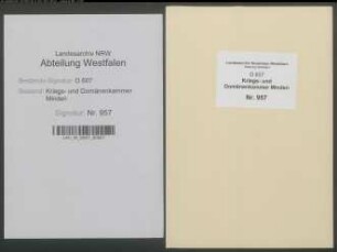 Amt Limberg - Vogtei Bünde: Landmessungs- und Taxationskataster