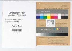 Entnazifizierung Paul Paarz, geb. 20.08.1911 (Landwirtsch.Arbeiter)
