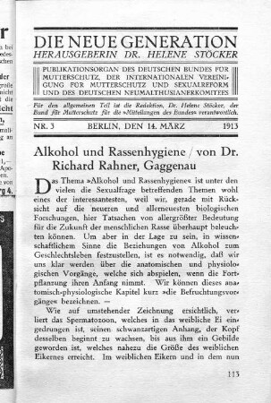 Alkohol und Rassenhygiene