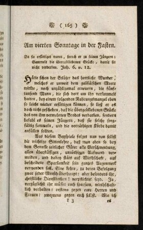 165-182, Am vierten [...]. - Am Paßionssonntage.