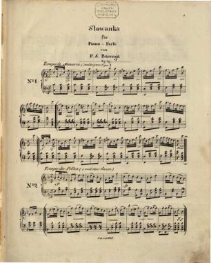 Slowanka für Piano-Forte : op. 14