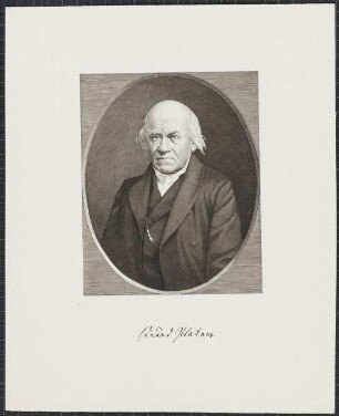 Icones Professorum Marpurgensium — Bildnis des Eduard Platner (1786-1860)