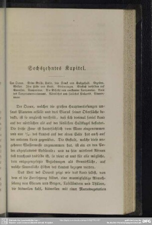 Sechszehntes Kapitel