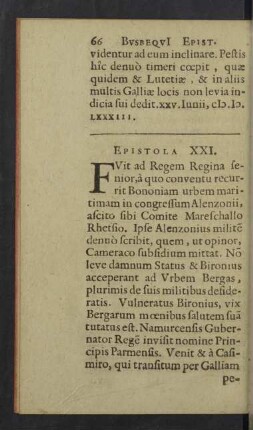 Epistola XXI. - XXX.