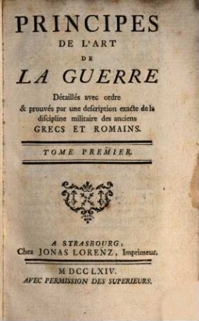 Principes de l'art de la guerre