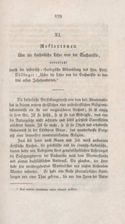 279-287 Reflexionen über die katholische Lehre von der Eucharistie