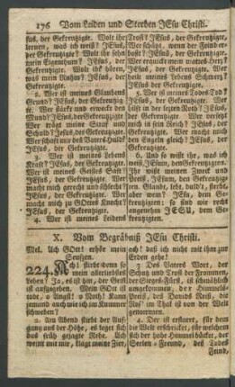 X. Vom Begräbniß JEsu Christi